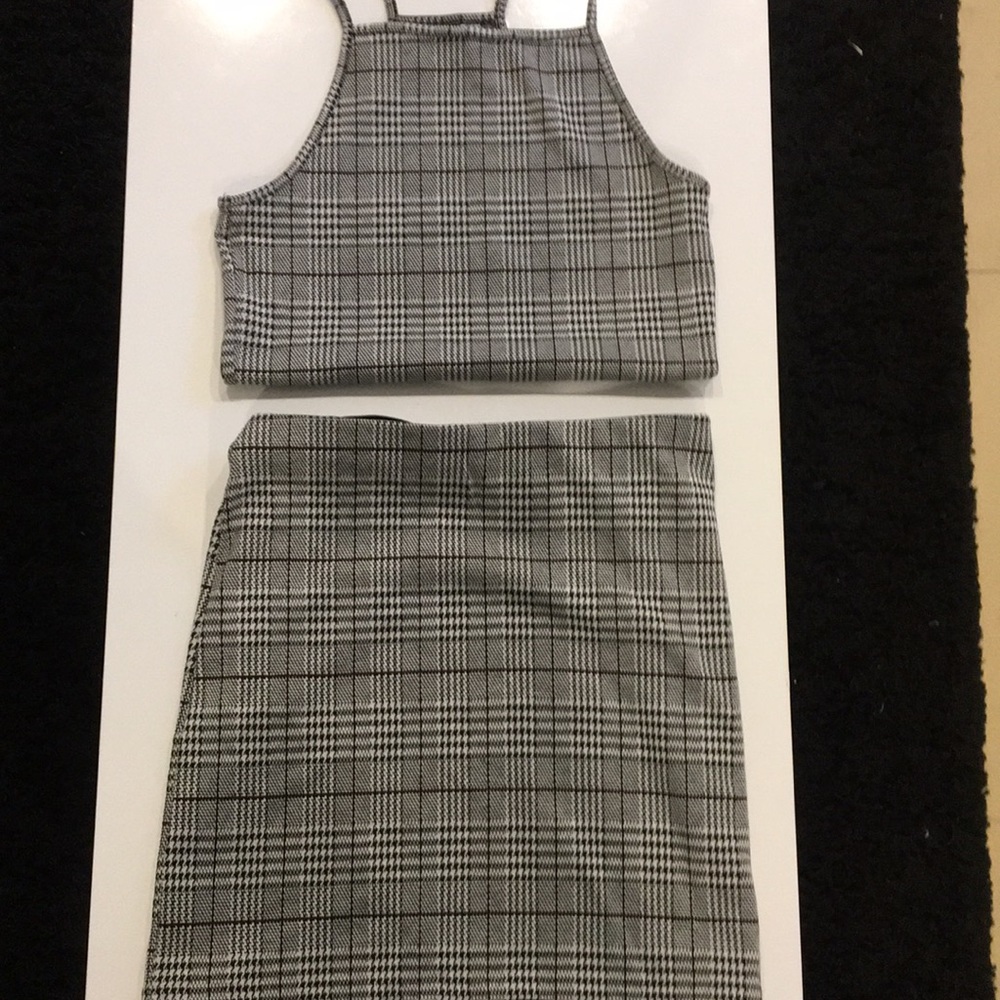 Crop top and skirt set